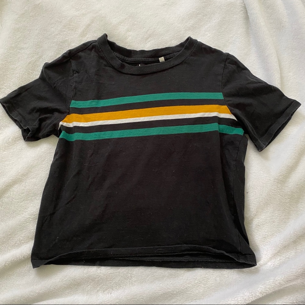 ‼️MUST GO Pacsun Crop Stripe Tee